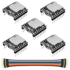WWZMDiB 5 Pcs Mini MP3 Module Compatible with DFPlayer Code for Arduino Raspberry Pi ESP32 STM