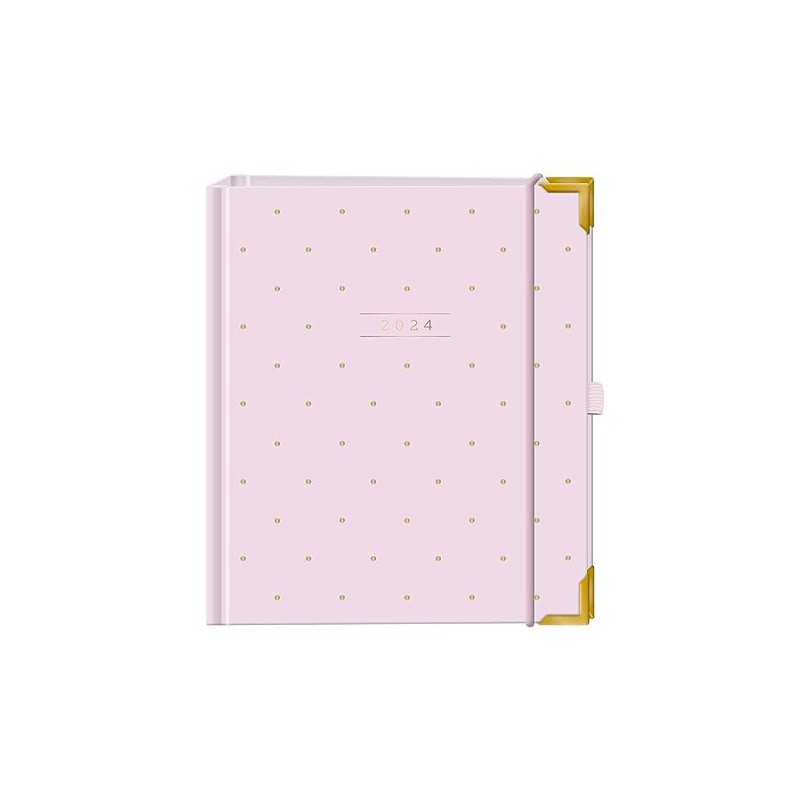 Terminplaner A5 Premium 2024 Rosé: Premium-Terminplaner