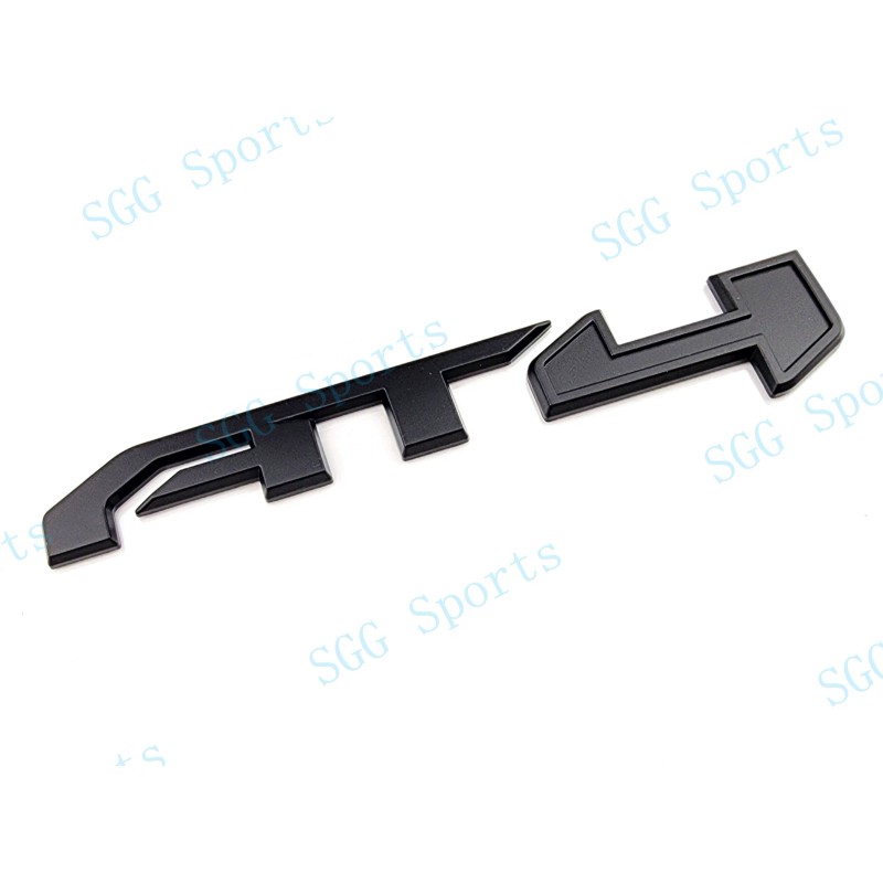 GMC 1PC Matte Black Rear Tailgate AT4 Emblem Badge Fit