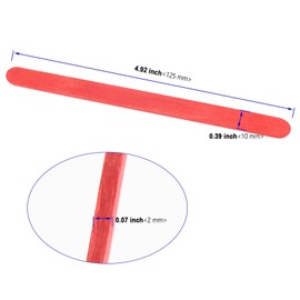 KOHAND 1500 PCS Colored Popsicle Stick, 5 Inch Rainbow Wooden Craft Sticks, 6 Colors Bulk Ice Cream Popsicle Sticks for DIY Craft Creative Designs