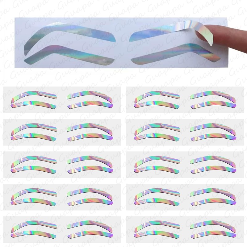 Airbrush Brows Shaping Guides Stickers, Rainbrow Eyebrow Tint Tape Stencils