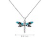 Dragonfly Necklace Sterling Silver Dragonfly Necklaces for Women Celtic Pendant