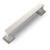 9BUILD 6 Pack 5 Inch Cabinet Handles Brushed Satin Nickel