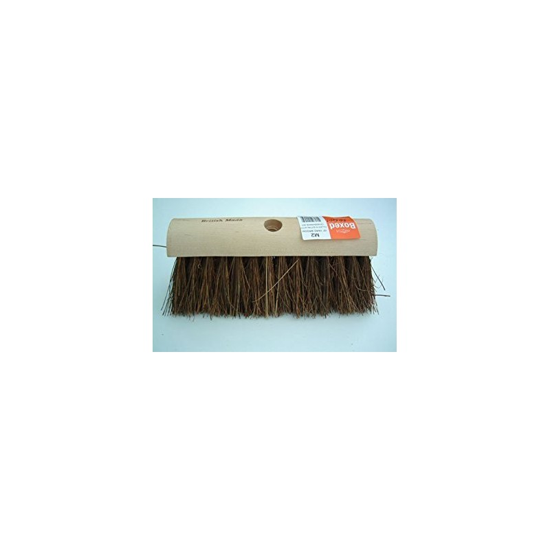 10" Heavy Duty bassine Bristle Hard Yard Broom Head