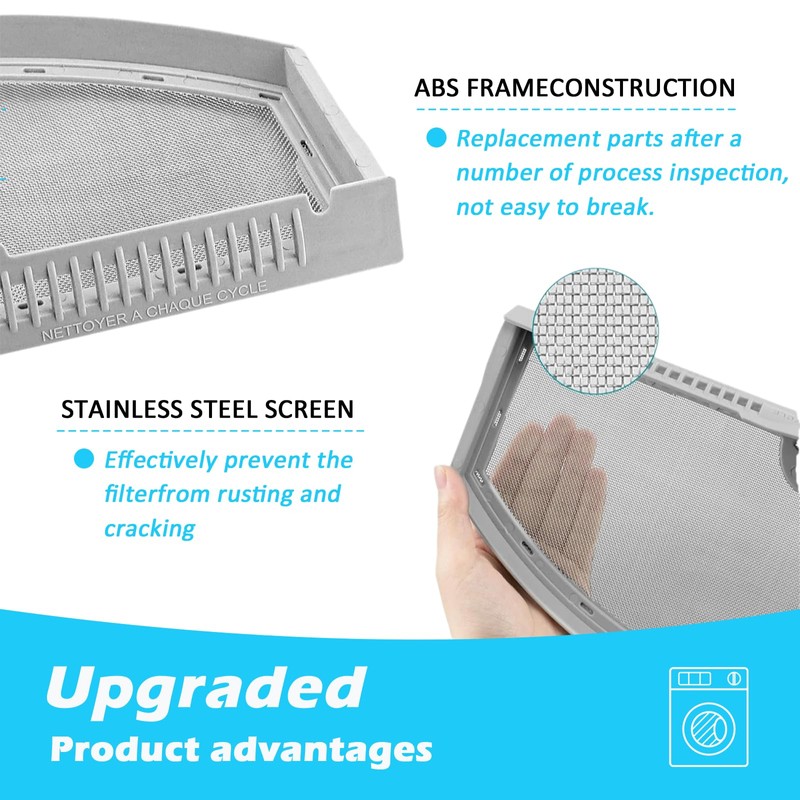 4 Pcs Dryer Lint Filter Replacement Kit for GE WE03X23881