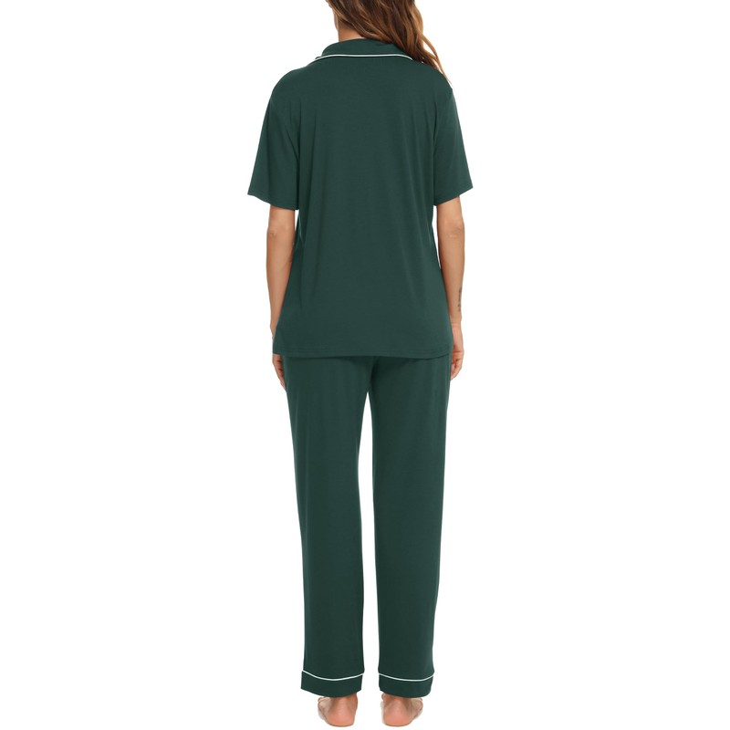 Lovasy Pyjamas for Women Soft Ladies Pyjamas Button Down Pjs