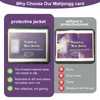 ZAYHENYOO 2025 4 Packs Mahjong Card Holder Protective Matte Finish