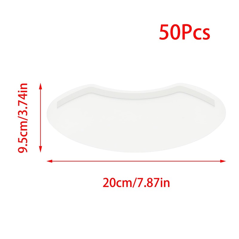 YUYUDEHM 50 Pcs Face Shield for Shower, Eyebrow Shower Shield