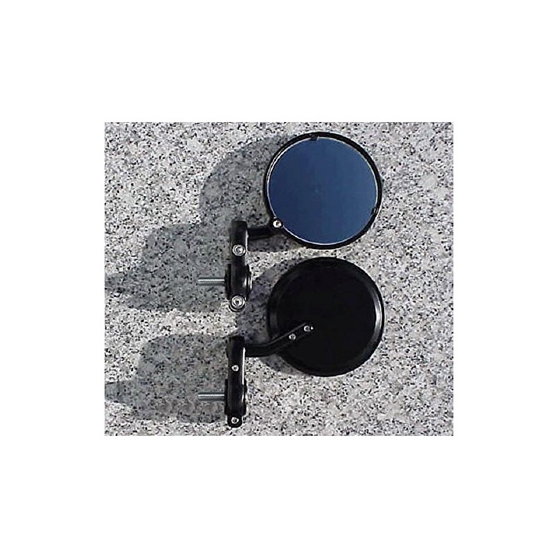 i5 Black Handle Bar End Mirrors compatible with Honda Grom