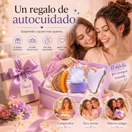 Kit de Skincare Facial 3 en 1, Sistema de Drenaje Linfático con Gua Sha de Acero Inoxidable, Cepillo Ergonómico y Rodillo de Hielo para Rostro, Rutina Spa para Lifting y Definición Facial, Ideal para Regalo