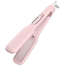 JINRI Volumizing Hair Iron, Pumped-Up Volume, Adjustable Temp, 360 ° Tail Rotation, Lasting Hair Volume, for Short Or Thin Hair, Dual Voltage（100-240V）, Pink