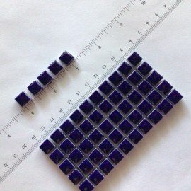 Unbranded 3/8 inch - 50 Tiles - Dark Blue Ceramic Mosaic Tiles - 10 mm - Arts and Craft