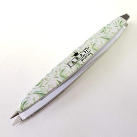 F.A.R.A.H. Z-Tweeze Professional Sabza Stainless Steel Dual Ended Precision Tweezers with Slanted and Pointed Tips