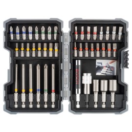Bosch Professional 43 - Piece Screwdriver Bit and Nutsetter Set (Drill Accessories), Colour Coded, Variety Pack