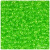 BeadTin Lime Transparent 6mm Round Craft Beads (500pcs)