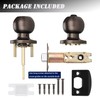 Probrico Keyed Alike Door Knob Locks, Exterior Door Handles, Front