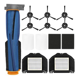Detetap - Kits de piezas de repuesto para Shark RV2310AE / AV2310AE Matrix Robot Aspirador 1 cepillo para polvo de rodillo, 2 filtros HEPA, 4 espumas, 6 cepillos laterales (no para RV2310) - Paquete