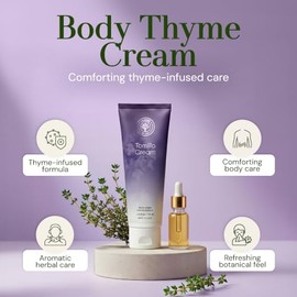 L'eudine L’EUDINE - Tomillo Crema Corporal Herbal - 4fl oz Crema de Masaje, Alivio para Vías Respiratorias, Pomada Emoliente Descongestionante para Ni