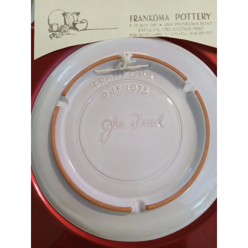 Frankoma Pottery VTG 1973 FRANKOMA CHRISTMAS PLATE "THE ANNUNCIATION" RETIRED