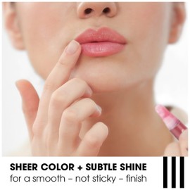 ChapStick Total Hydration Vitamin Enriched Tinted Lip Oil (Nearly Nude, 1 Tube), Vitamin C, Vitamin E, Contains Omega 3 6 9, 0.24 Ounce