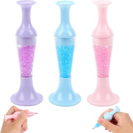 3PCS Diamond Art Pens,Diamond Pain-ting Pens,Flower Pot Shaped Point Drill Pen,Diamond Art Painting Kits,for Nail Art Crafts Making (3pcs)