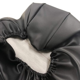 Suzuki Address V50 (CA42A CA44A) 4ST Injection Specifications Black Special Design Seat Cover Cover Strong Rubber Type Made in Japan (Thick Fabric) [Fabric Color: Black / Piping Color: Front and Rear
