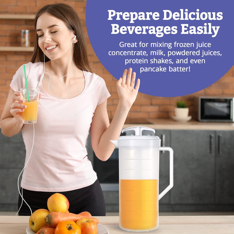 JBK Pottery - Mixing Pitcher for Drinks, Plastic Water Pitcher