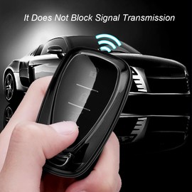 For Chevy Key Fob Cover with Keychain, 2PCS Transparent black TPU Key Case Shell for Equinox Malibu Traverse Blazer Camaro Impala Cruze Volt Bolt Sonic Trax Tahoe Key protection case accessories