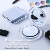 MIRRORVANA Small Compact 20X Magnifying Mirror for 3.3""L x 3.3""W,