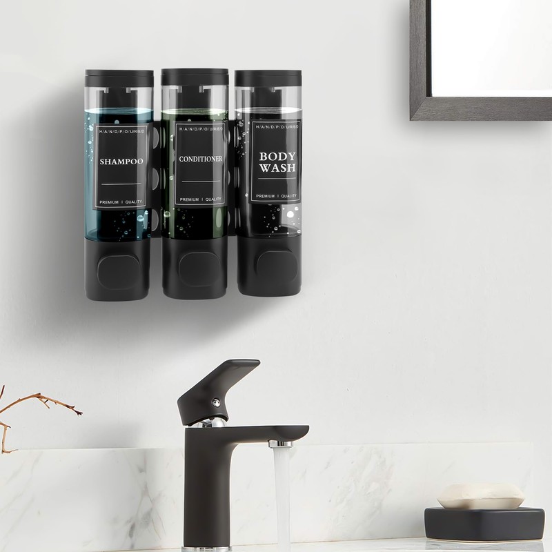 MEKOTRIN Soap Dispenser, Shampoo and Conditioner Dispenser, Shower Soap Dispenser