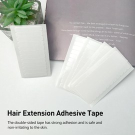 120pc White No-Residue Replaceable Tape Tabs for Human Hair Extensions