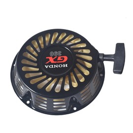 For BLACK PULL START RECOIL STARTER For HONDA GX390 13HP GX340 11HP ENGINE GENERATOR, gx390 recoil starter, gx340 pull starter, pull starter for honda, pull starter 11hp for honda, 13hp pull starter