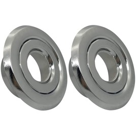 Happy Tree (2 Pack) 3/4" IPS Fire Sprinkler Head Escutcheon Plate 2 Piece Cover Ring Chrome