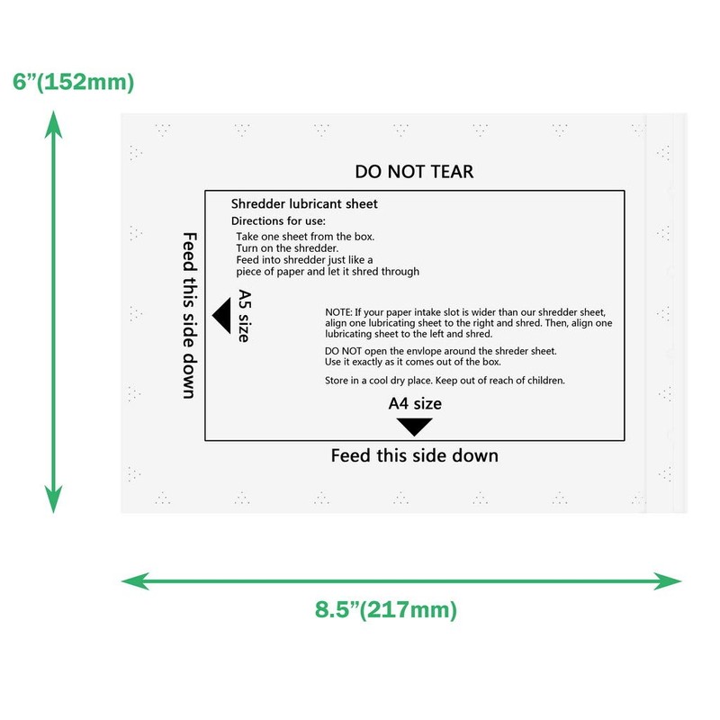 laffeya Paper Shredder Sharpening & Lubricant Sheets & Shredder Cleaning