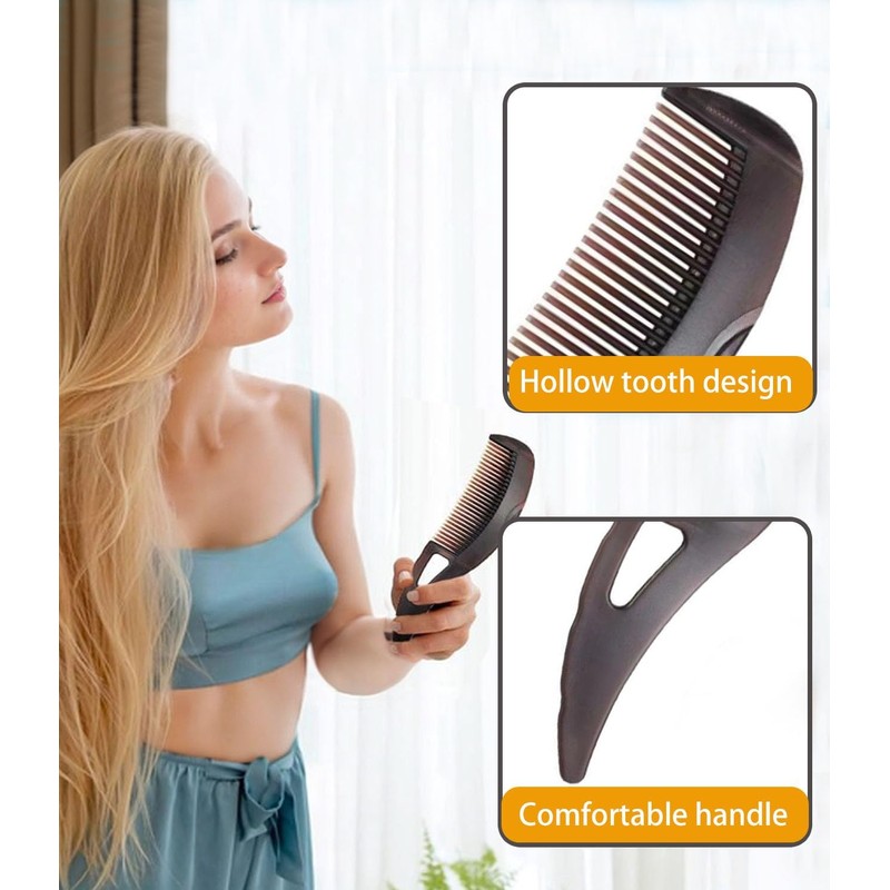 3PC Stainless Steel Fine Tooth Dandruff Remover Comb - Scalp