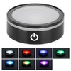 3D Crystal LED Light Base Black Flat Touch Multi Mode