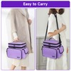 LEFOR·Z Sewing Supplies Organizer,Double-Layer Sewing Accessories Storage Bag,Protable Travel Sewing