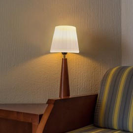 Frcolor Lamp Shade Replacement Lamp Shade Light Cover Cloth Table Lamp Home Atmosphere Decorative Lamp Shade (White)