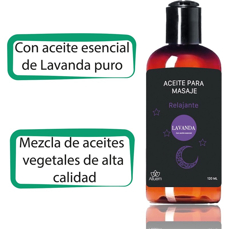 Alluem Aceite Esencial Para Masajes Lavanda Relajante Hidratante