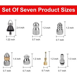 Boquillas de chorro de alcantarillado ISHEIMYHO Sewer Jetter – Set 11 piezas