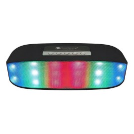 Aquila Bocina Bluetooth Portátil Con Luces Negro - Bb7780