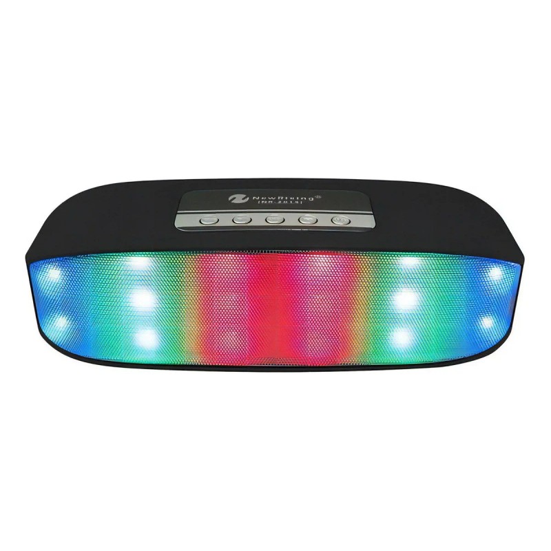 Aquila Bocina Bluetooth Portátil Con Luces Negro - Bb7780