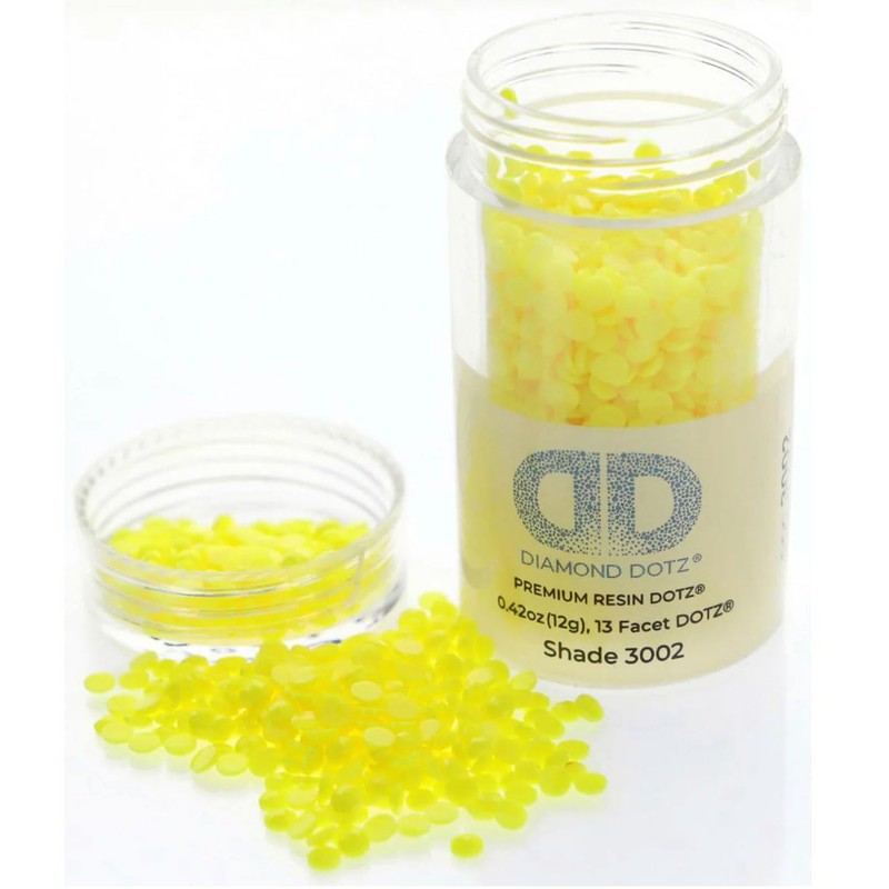 Diamond Dotz 2.8MM 12G Cylinder Neon Yellow AB - Freestyle