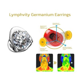 Lymphatic Earrings for Women Halolux Lymphvity Germanium Drainage Therapy Negative Ion Lymph Detox Earrings Jewelry (purple)