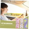 FELTECHELECTR 3pcs Cute Printed Car Tissue Box Cylinder Tissue Holder