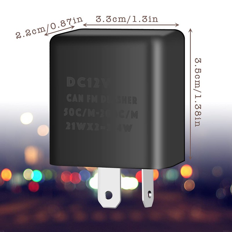 F Season 1 Piece 2-Pin Motorcycle Adjustable 12 V Indicator