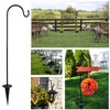 Arinda 20Inch Adjustable Outdoor Shepherds Hook, Heavy Duty Rust-Resistant Metal