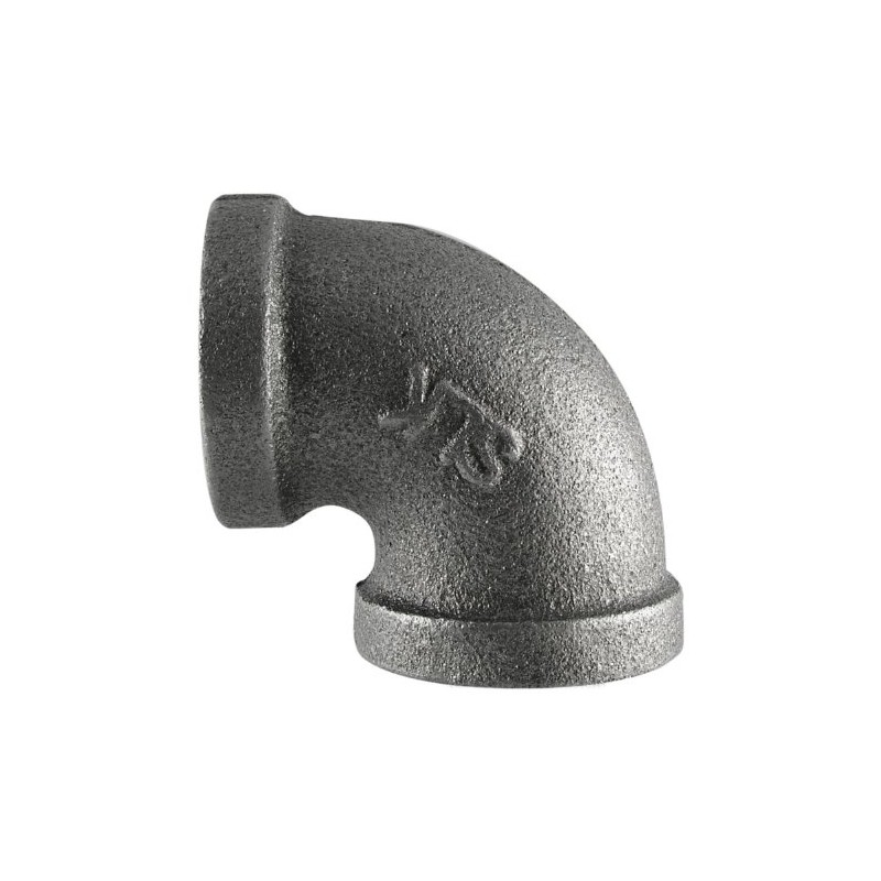 B & K 520-007BG 1-1/2" 90D Elbow, Black