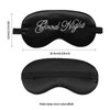 Ptrin Satin Sleep Mask with Adjustable Strap, Sleeping Aid Blindfold