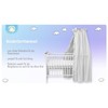 balbina Canopy, 100% Cotton, Decorative Set for Cot, Bed Canopy